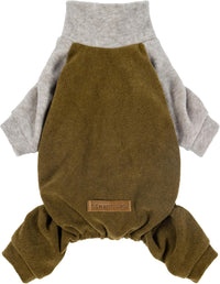 Fitwarm Turtleneck Raglan Dog Pajamas - XX-Large / Dark Green
