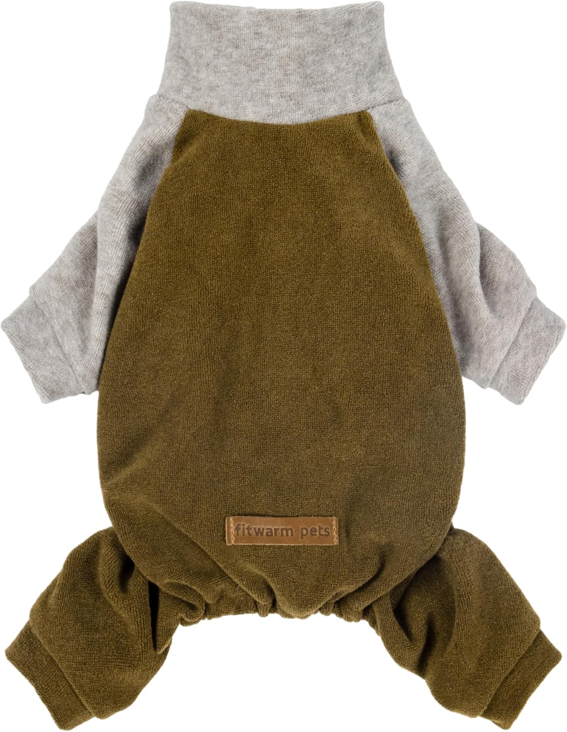 Fitwarm Turtleneck Raglan Dog Pajamas - XX-Large / Dark Green