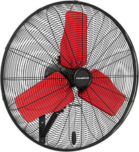 Pro 9500 CFM 24" Outdoor IP44 Waterproof Wall Mount Fan, 3-Speed Oscillating Metal Fans with Enclosure Motor, Heavy Duty Wall Fan for Patio, Warehouse, Garage, and Jobsite