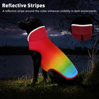 Waterproof Dog Winter Coat - Rainbow / 2XL(Chest Girth:27.6-34.7") - image 4
