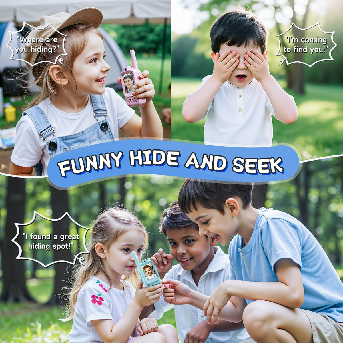 Kids Video Walkie Talkies - blue/pink - image 3