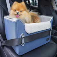 PETSFIT Dog Car Seats for Small Dogs, Patented Safety Buckles - Oxford Cloth / Navy Blue