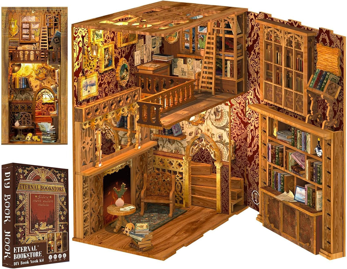 Cutefun Book Nook Kit for Adults - Eternal Bookstore