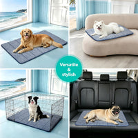 Dog Cooling Mat for Large Dogs, 35"x23" Memory Foam Pet Pad – Essentials for Dogs - Wander Blue / 47"L x 29"W x 0.8"H - image 4