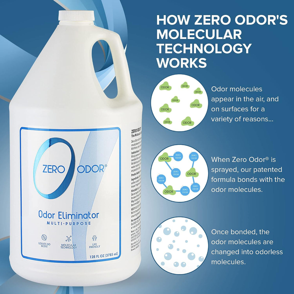 Zero Odor Multi-Purpose Odor Eliminator - 128 Fl Oz (Pack of 1) - image 4