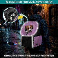 PetAmi Dog Carrier Backpack, Hands Free Front Pet Carrier - Purple / 15.5"L x 9.0"W x 15.5"H - image 3
