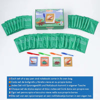 BONNYCO Invisible Ink Pen and Notebook Pack of 16 Party Favors - Dinosaurs - Pack 32 - image 3