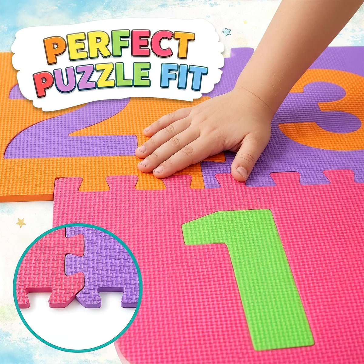 Hopscotch Playmat Foam Interlocking Puzzle Floor Mat - image 2