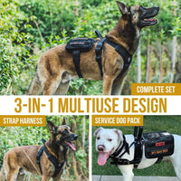 OneTigris Service Dog Vest Harness - Large / Black - image 3
