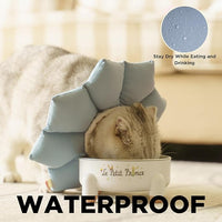 Puffy Crew Soft Cat Cone Collar, Adjustable Waterproof Recovery Collar, Lightweight Elizabethan e Collar for Cats of All Breeds (Blue, Small, Neck Circumference 5.5'' - 8.5'')