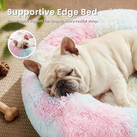 Love's cabin Calming Cat Bed for Indoor Cats - Rainbow / 20" - image 2