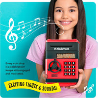 Piggy Bank for Kids, Electronic Money Saving Box w/Code - Red - image 3