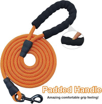 MayPaw Rope Dog Leash, Thick Leash for Medium Large Dogs - orange / 1/2" * 10' - image 3