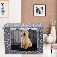 Pethiy Dog Crate Cover Durable Polyester Pet Kennel Cover Universal - 42.0"L x 27.0"W x 30.0"H / Sky Gray - image 2