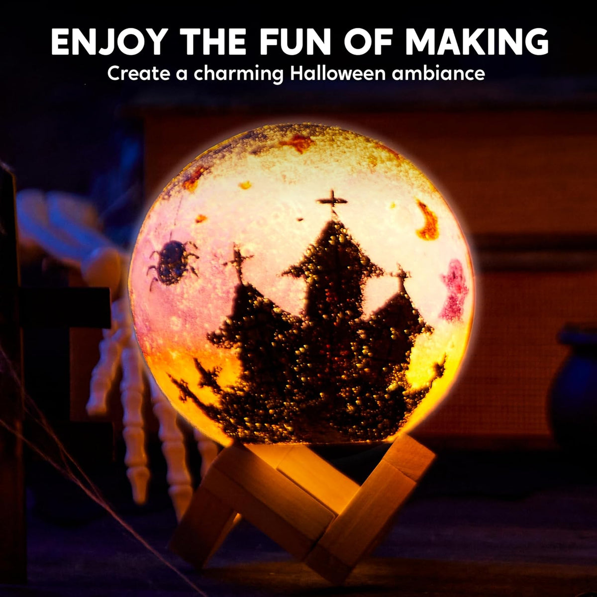 Klever Kits DIY 3D Moon Night Light - Moon - image 4
