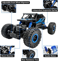 Cheerwing 1:18 Rock Crawler 2.4Ghz Remote Control Car 4WD Off Road RC - Blue - image 3