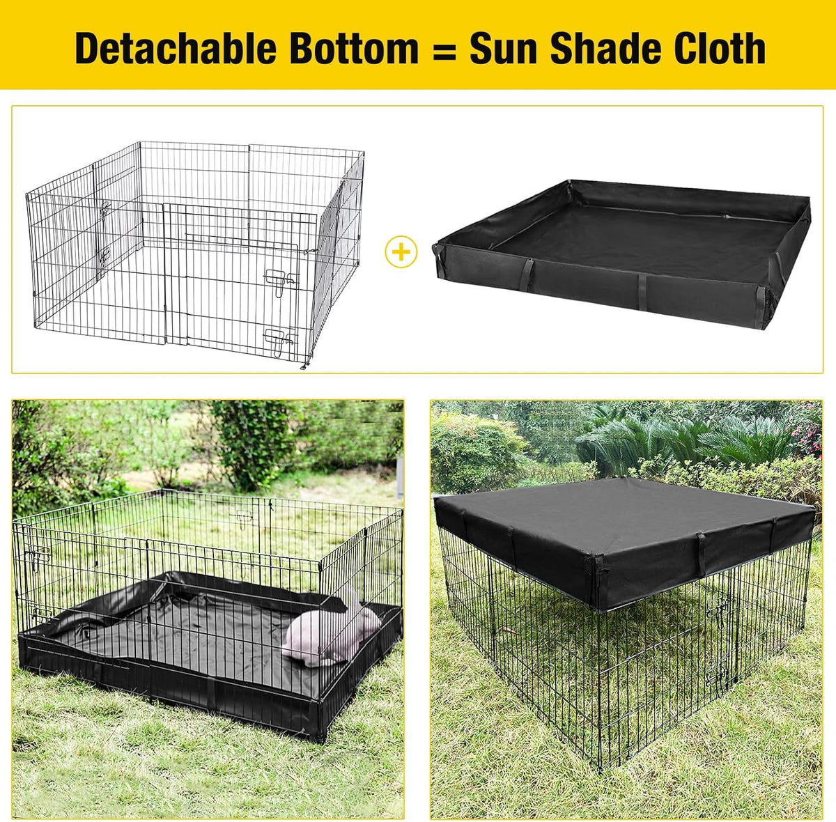 Aivituvin Pet Playpen Guinea Pig Cage Small Animal Rabbit Exercise - Pet PlayPen - image 4