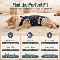 Avont 2-pack cat recovery suit for spay in soft stretchy modal fabric, size M - view 4