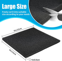 AQUANEAT 2 Pack Aquarium Bio Sponge Filter Media Pad Cut-to-Size Open - 9" x 9" x 1" - image 2