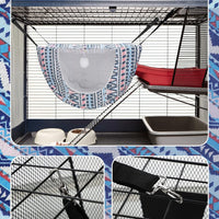 Unittype 2 Pieces Cat Cage Hammock Hanging Pet Bed, 2 Styles - Boho / 2 - image 3