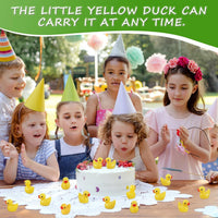 GADIEDIE130Pcs Multicolor Mini Resin Ducks - 130pcs Light yellow - image 4