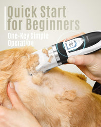oneisall Dog Clippers Low Noise Grooming Kit for Dogs Cats Pets – Essentials for Dogs - White - image 4