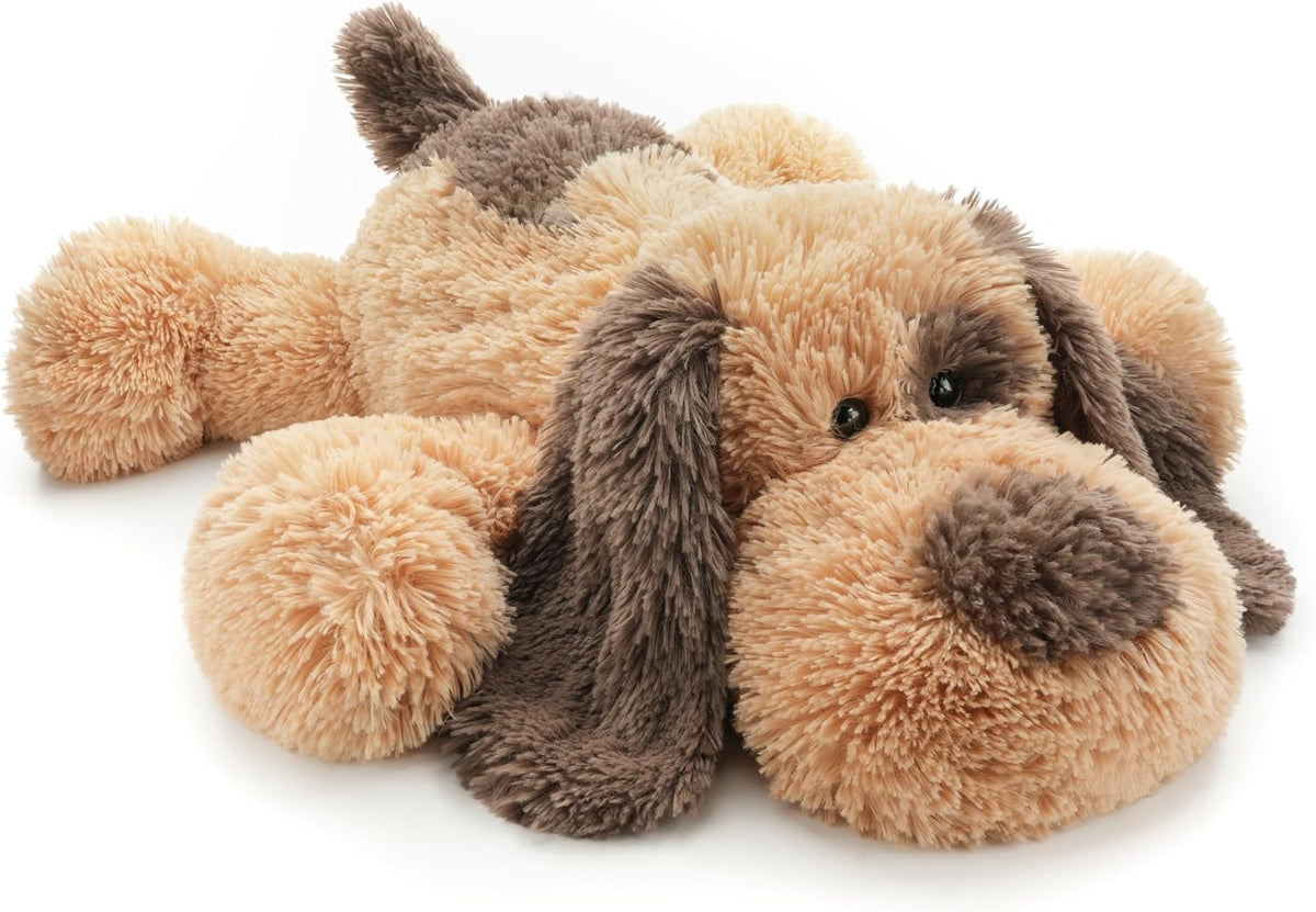 WEIGEDU floppy stuffed dog plush, 20 inch brown puppy with soft plush fur - view 6