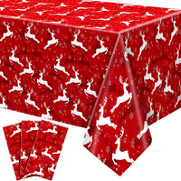 Newwiee 3 pack Halloween plastic tablecloths with candy corn print, 108 x 54 inches - view 8