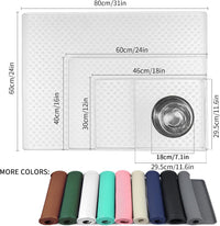 Pet Placemat for Dog and Cat - 18"L x 12"W / White - image 2