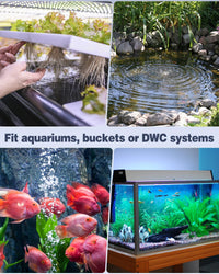 Uniclife Aquarium Air Pump Dual Outlet Fish Tank Aerator - Up to 5 Gallons - image 3