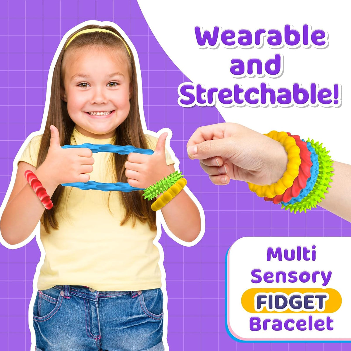 Sensory Toys Fidget Prizes for Kids Adults 4 Pack Stretchy - 4 Pack / 4 - image 2