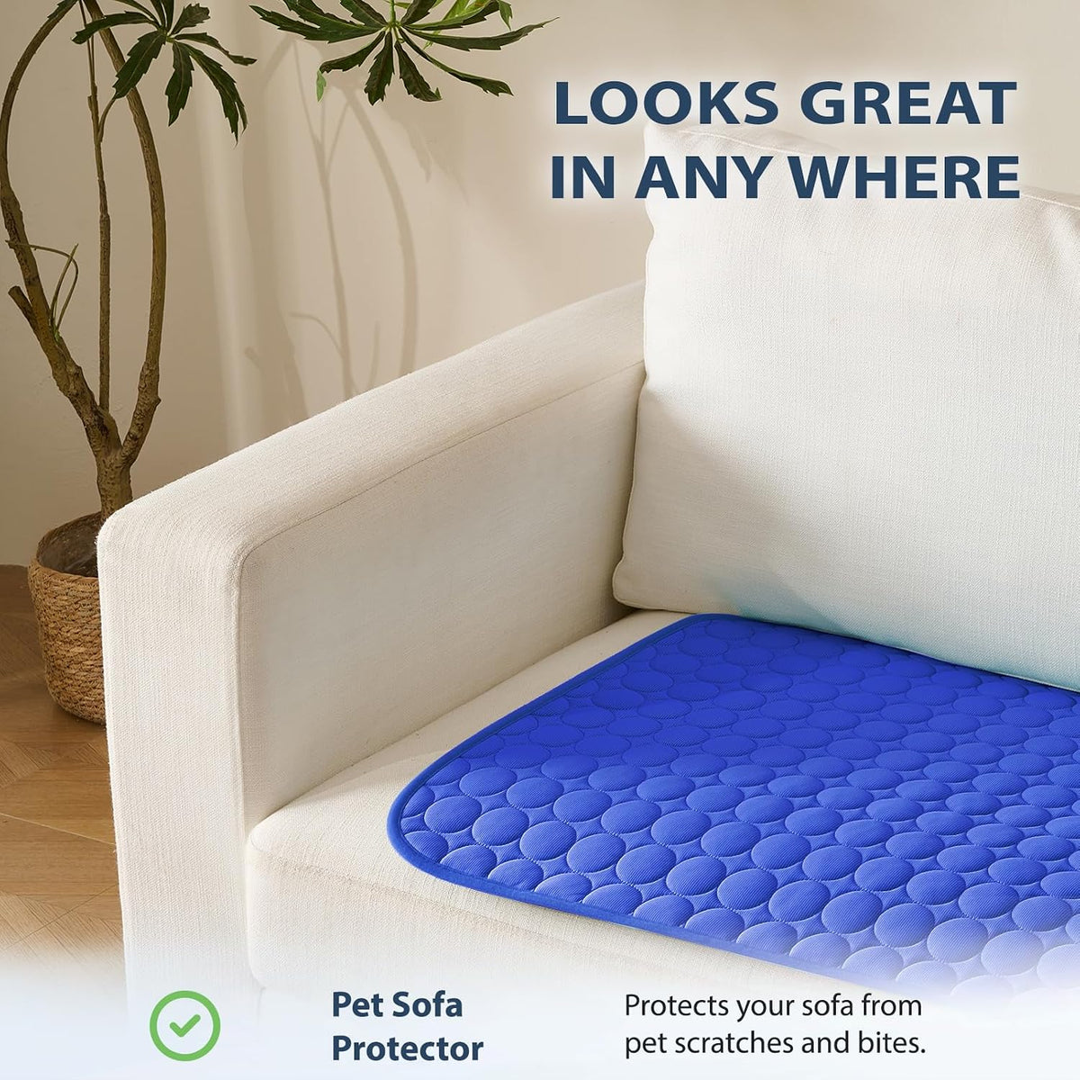 MICROCOSMOS Summer Cooling Mat & Sleeping Pad - 19" x 15" / Dark Blue - image 3