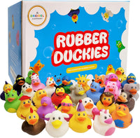 100 Assortment Rubber Duck Toy Duckies for Kids - 100-Pack