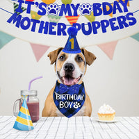 STMK Dog Birthday Decorations - Large / Blue - image 2