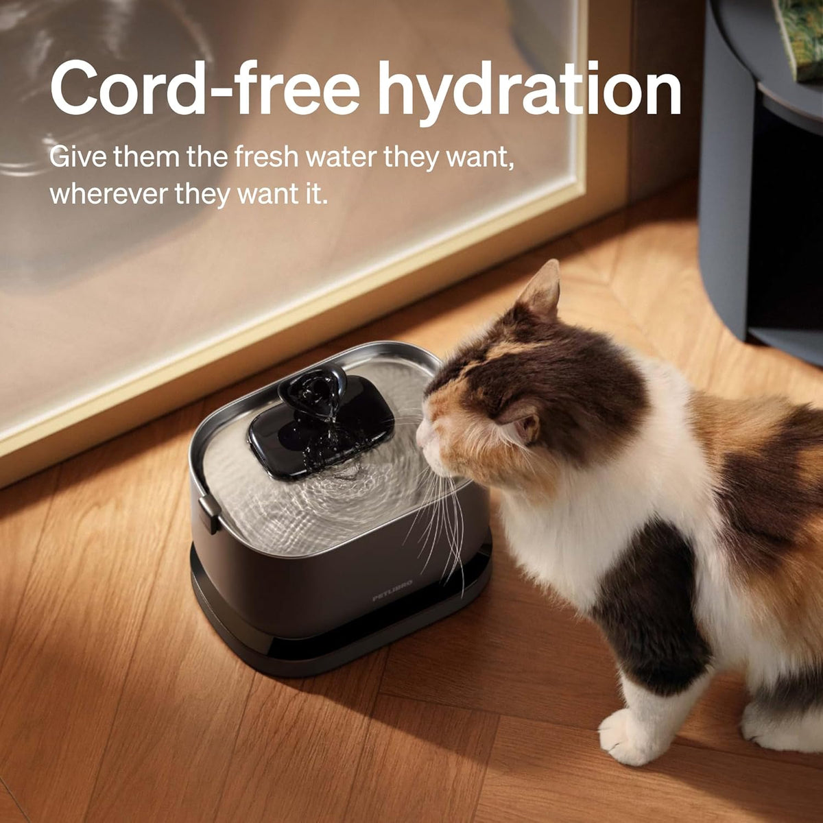 PETLIBRO Cat Water Fountain - Black / Cordless fountain - image 2