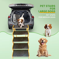 Dog Stairs for Small Dogs - Brown / 5.0 / 5-Step 35.8x17x24.4 inch - image 4