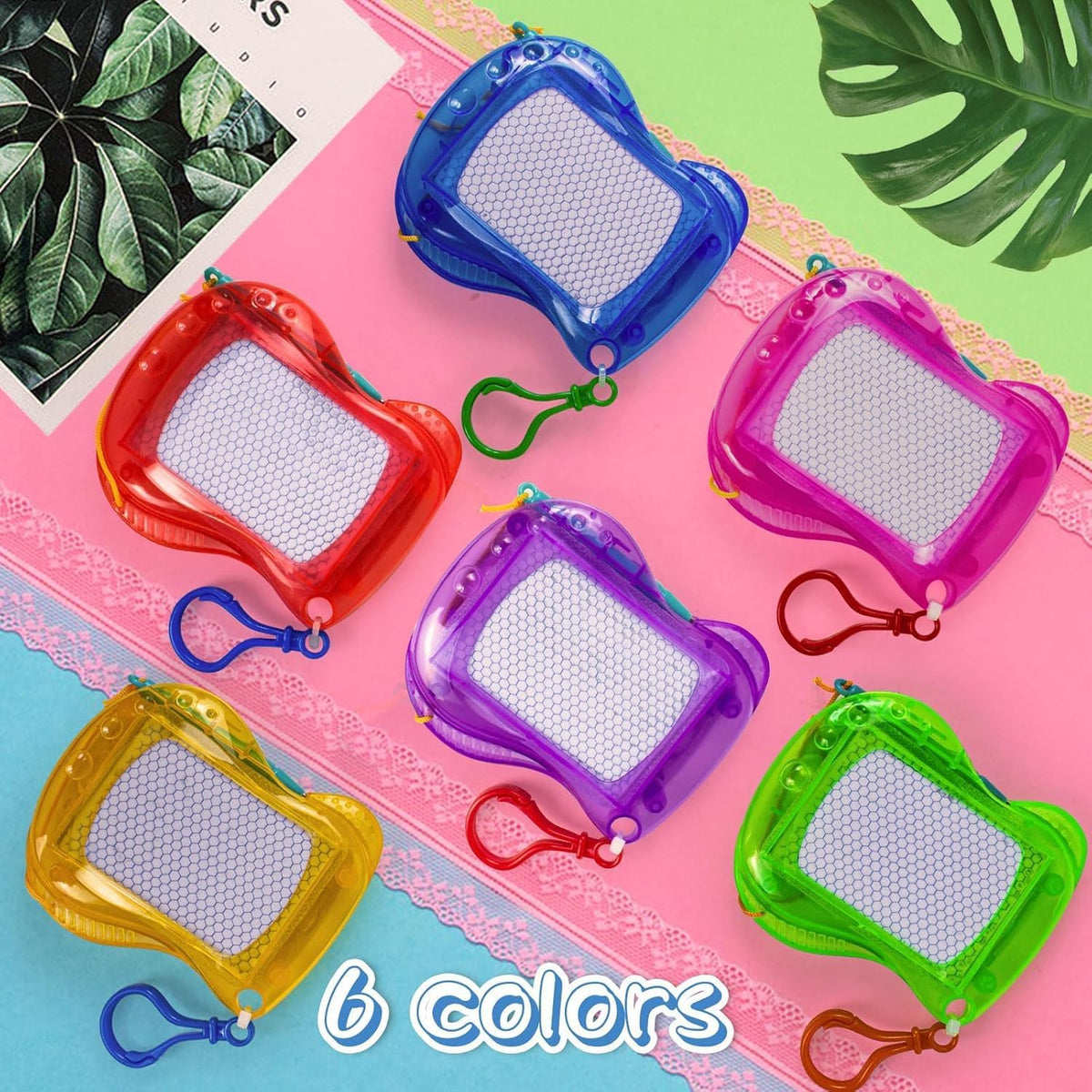 15 Pack Magnetic Drawing Board for Kids - Keychain Mini Drawing boards / 36 - image 2