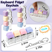 2 PCS Keyboard Fidget Toy - Four Colors - Purple / General - image 2