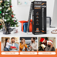 Gifts for Men Fidget Pen, Christmas Stocking Stuffers for Men Teen Boys – Fun for Kids & Family - Black - image 2