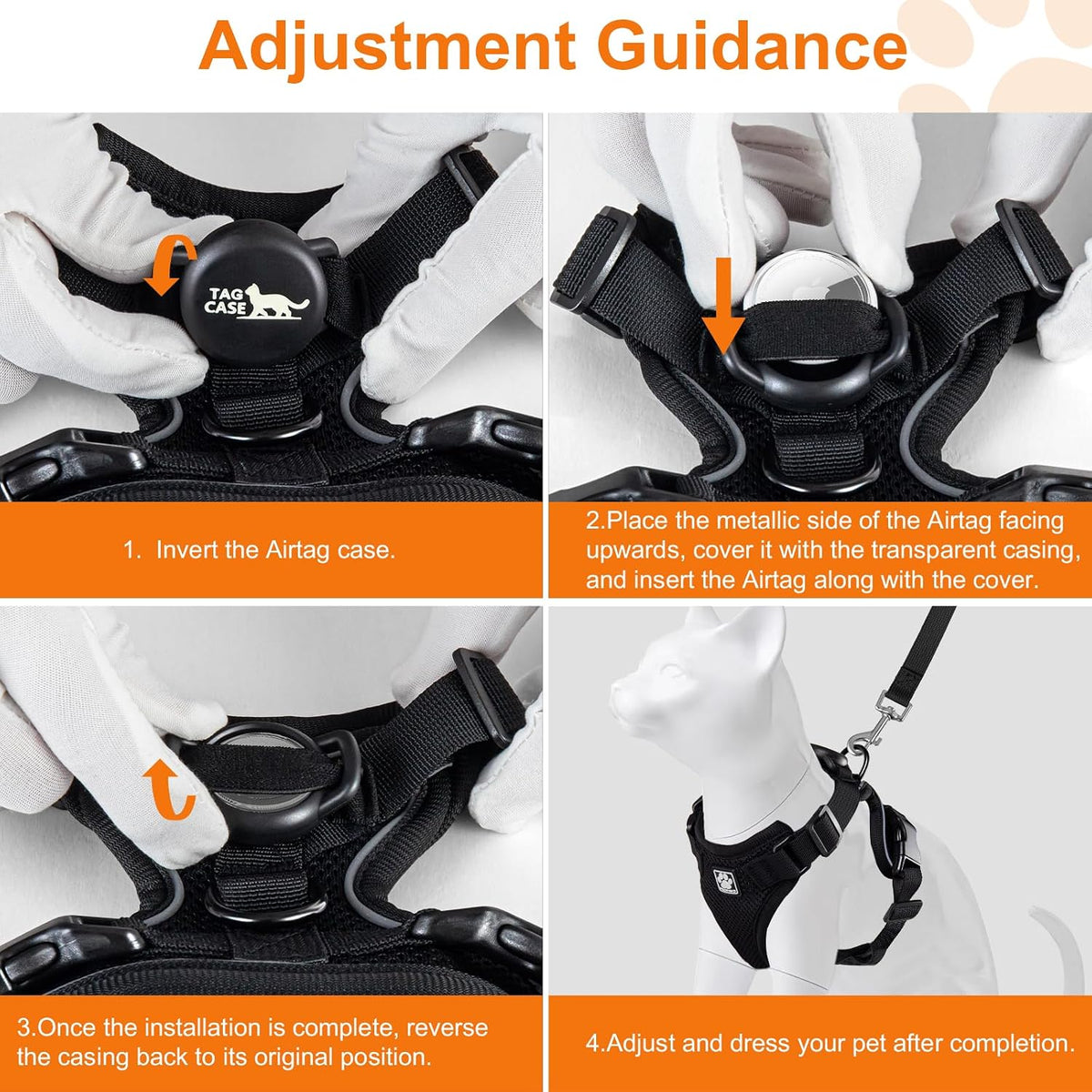 Cat Harness and Leash for Walking - S / Black - image 4