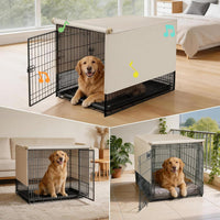 Explore Land Breathable Dog Crate Cover - 18"L x 12"W x 14"H / Tan - image 3