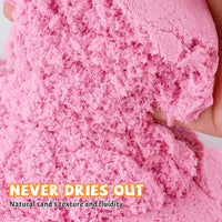 NiToy FlexiSand Toy Sand 2.2Lbs Moldable Sensory Sand for Kids - Pink - image 3