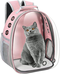 Cat Carrier Backpack, Pet Carrier Backpack Front Pack for Small Medium Cat Puppy Dog Carrier - Pink