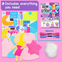 EZCRA Unicorn Sewing Kit for Kids Ages 4-8, 4 Beginner Projects - Princess 4-in-1 - image 3