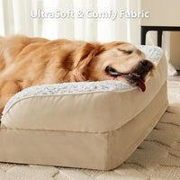 Washable Orthopedic Dog Bed - Beige / 28"L x 23"W x 6.5"Th - image 2