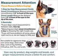 LUCKYPAW Dog Muzzle, Mesh Muzzle for Large Medium Small Dogs, Soft Mouth Guard for Biting Chewing, Breathable Mouth Guard with Adjustable Strap for Training(Brown, XL(Snout:11"-12.25"))