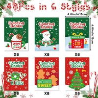 24Pcs Bible Coloring Books Religious Theme DIY Color-in Pages – Fun for Kids & Family - Christmas Religious (48Pcs) - image 2