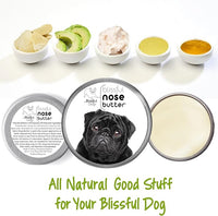 The Blissful Dog Black Pug Nose Butter for Dry, Cracked Skin, Lick-Safe Dog Nose Balm with Moisturizing Shea Butter, Almond, Olive, and Essential Oils, Pet Supplies, Uncented, 8 oz.