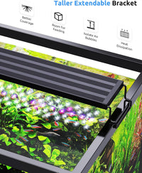 SEAOURA WRB LED Aquarium Light with Timer for 24-30in Freshwater Fish - For 48'' - 54'' Tank - image 3