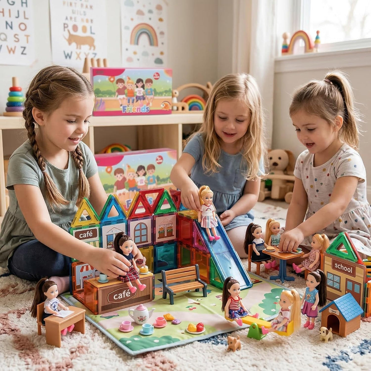Liberty Imports 12 pack mini doll party favors, poseable toddler dolls with outfits in boxes - view 4